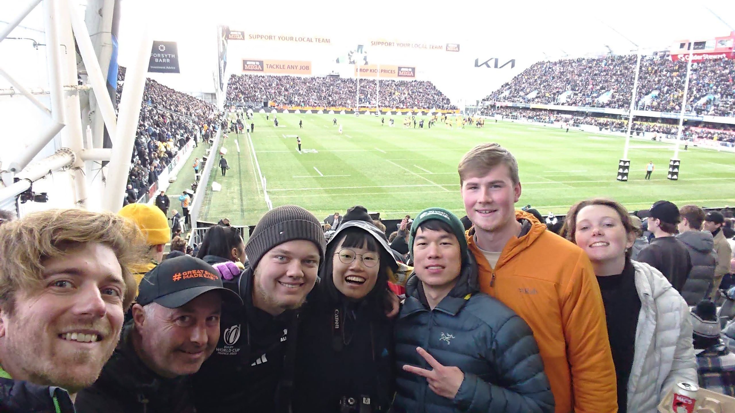 第一次在紐西蘭但尼丁現場看橄欖球比賽 First time to see rugby game in New Zealand：All Blacks v Australia 2023 （Dunedin）｜最終贏得了比賽！Finally 23:20 Won the Game